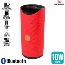 Caixa de Som Bluetooth D-Y03 Grasep - Vermelha